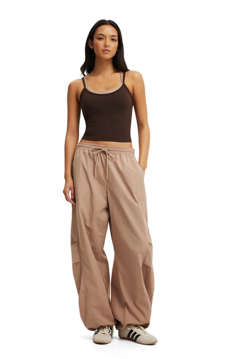 Women's Active Ultra Soft Contrast Layer Tank, Alternate, color, French Roast Latte