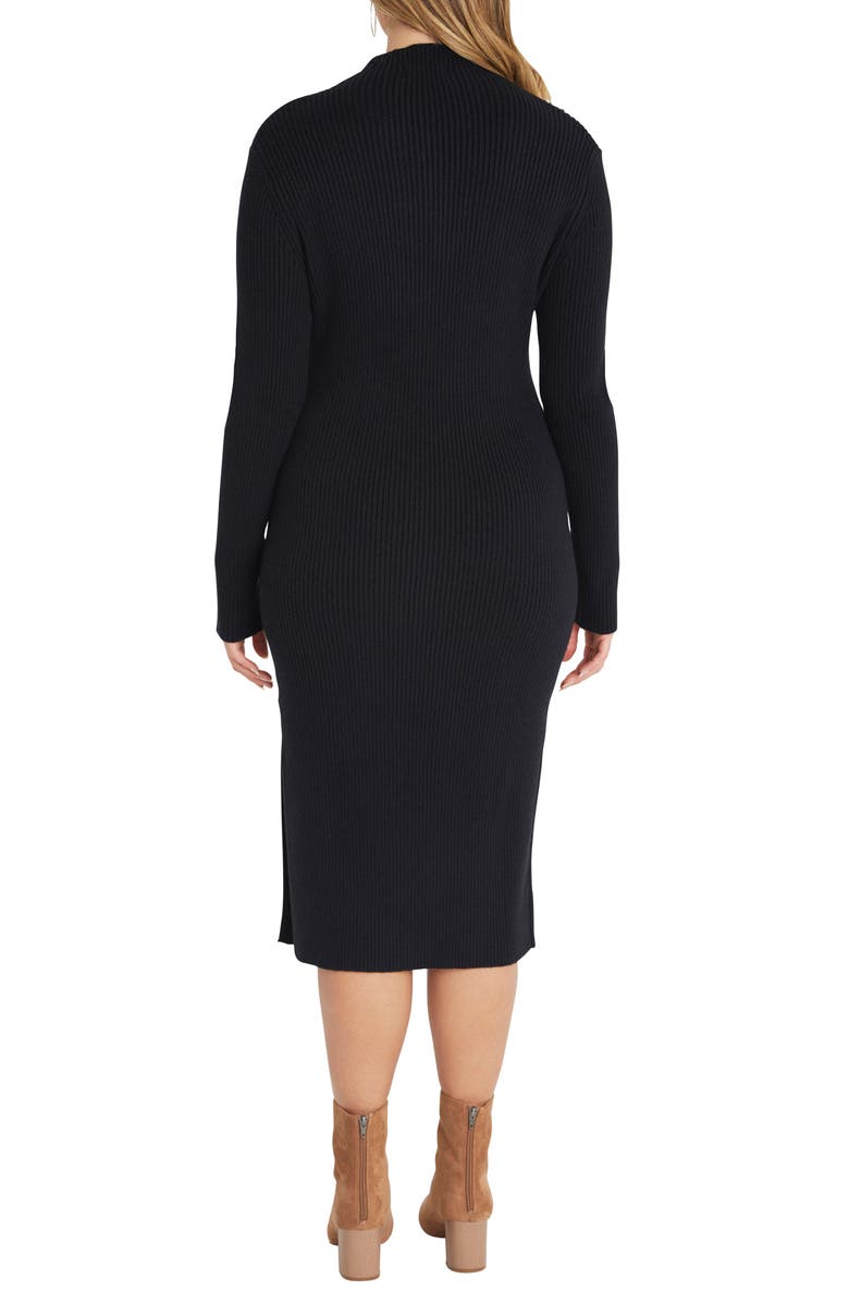 VICI Collection Mock Neck Long Sleeve Sweater Dress, Alternate, color, 