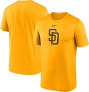 Nike Men's Nike  Gold San Diego Padres Legend Fuse Large Logo Performance T-Shirt