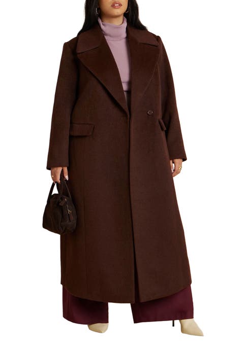 Textured Long Coat (plus)