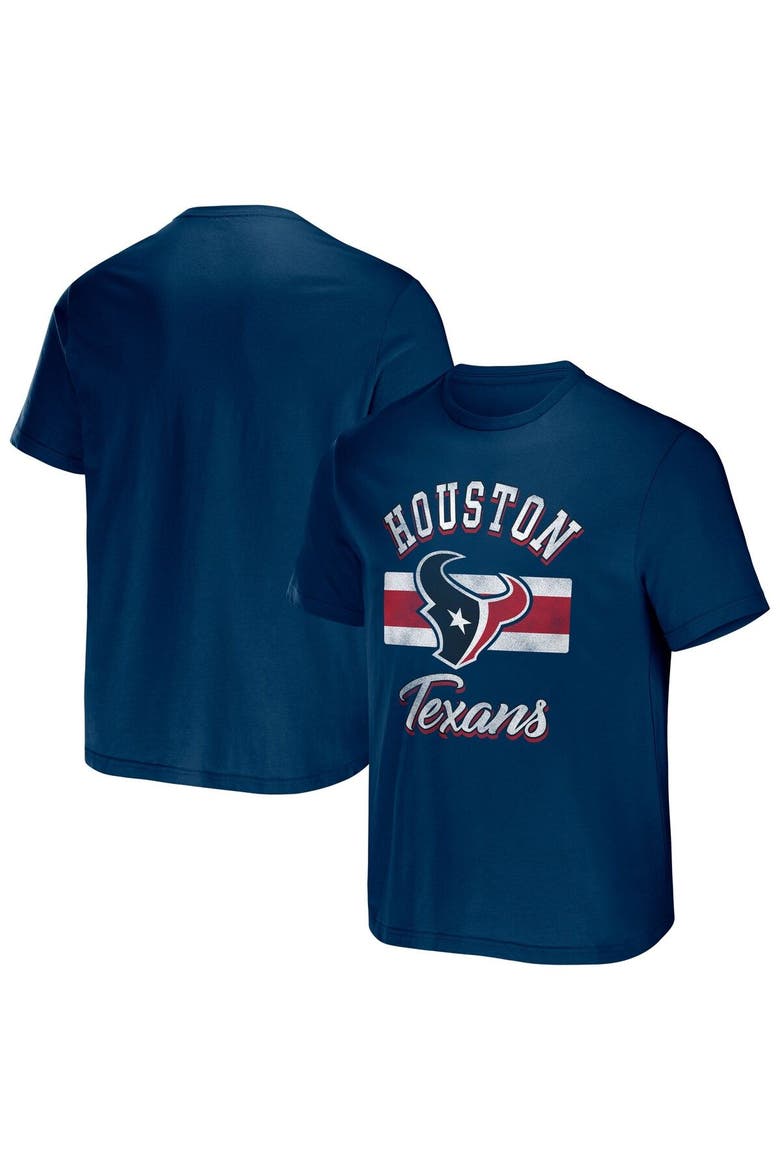 Men's NFL x Darius Rucker Collection by Fanatics Navy Houston Texans Stripe T-Shirt, Main, color, Navy