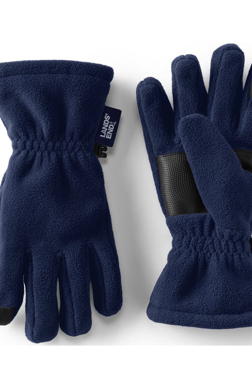 Lands' End Kids Fleece Gloves In Blue
