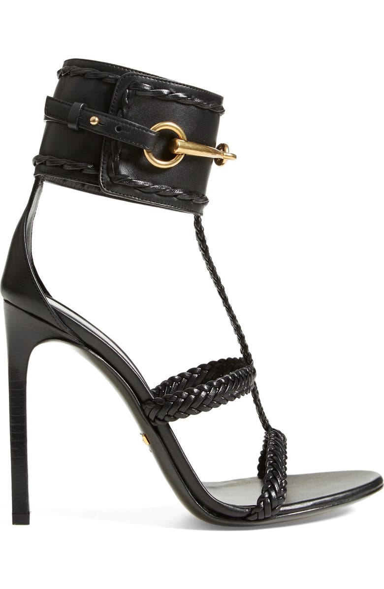 Gucci 'Ursula' Braided Sandal, Alternate, color,