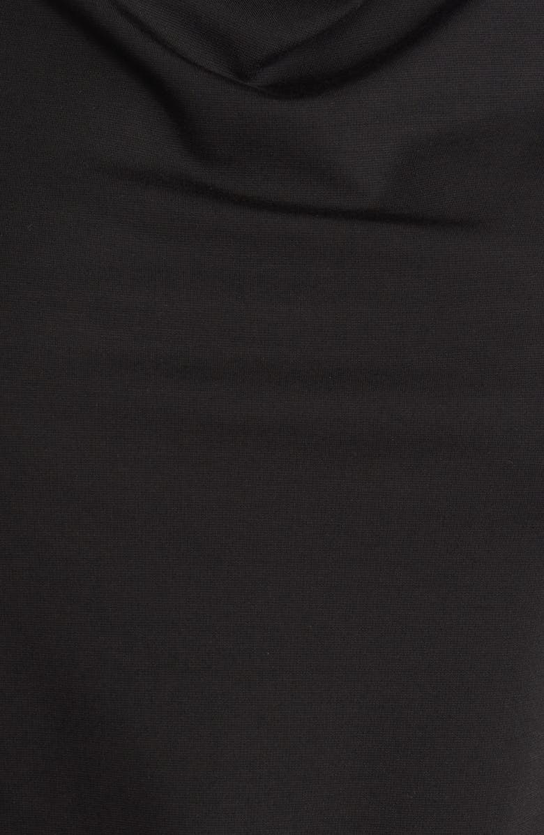 Anne Klein Gathered Cowl Neck Top, Alternate, color, Anne Black