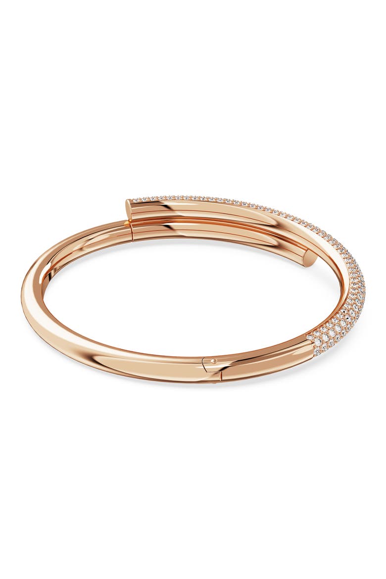 Dextera Crystal Bangle, Alternate, color, ROSE GOLD