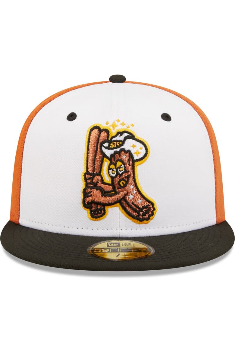 Men's New Era White/Black Churros de San José Copa De La Diversion 59FIFTY Fitted Hat, Alternate, color, White