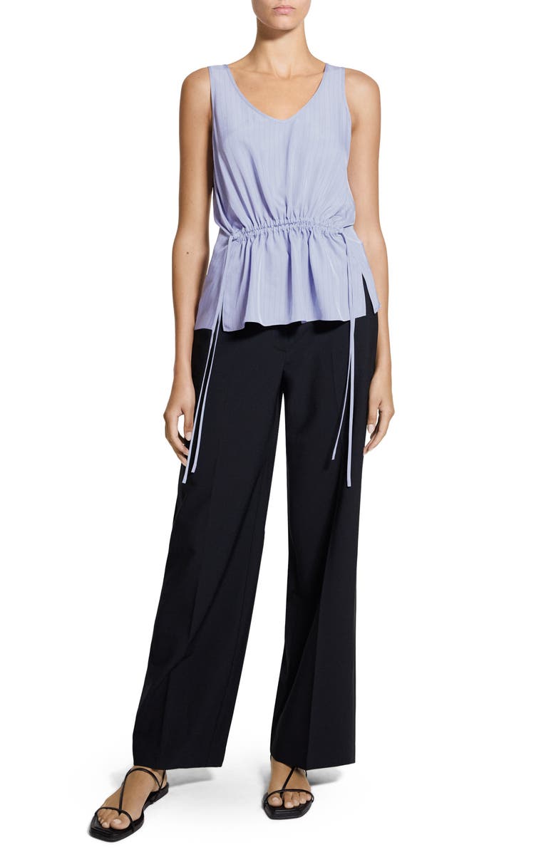 Theory Drawstring Waist Tank, Alternate, color, Lavender Multi