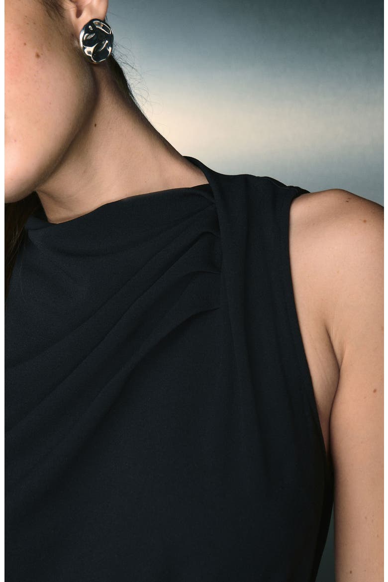 Cowl Neck Jumpsuit, Alternate, color, BLACK