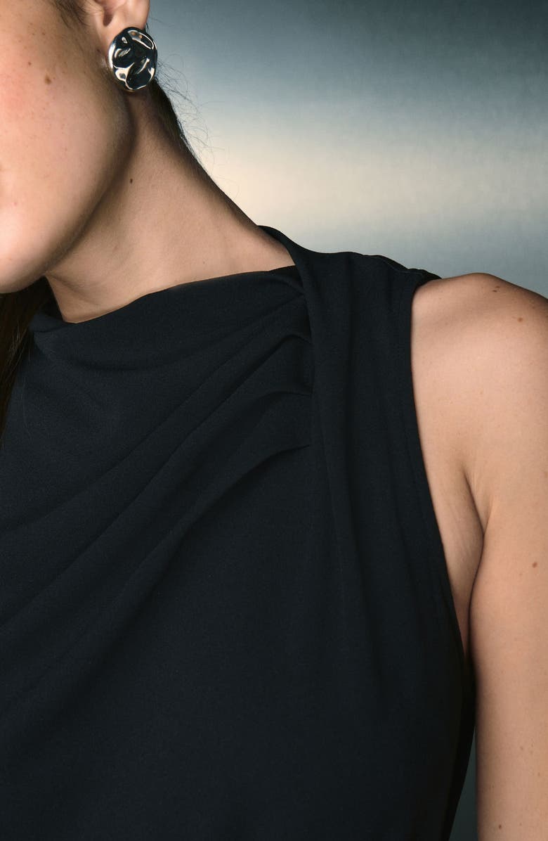 NEXT Cowl Neck Jumpsuit, Alternate, color, Black