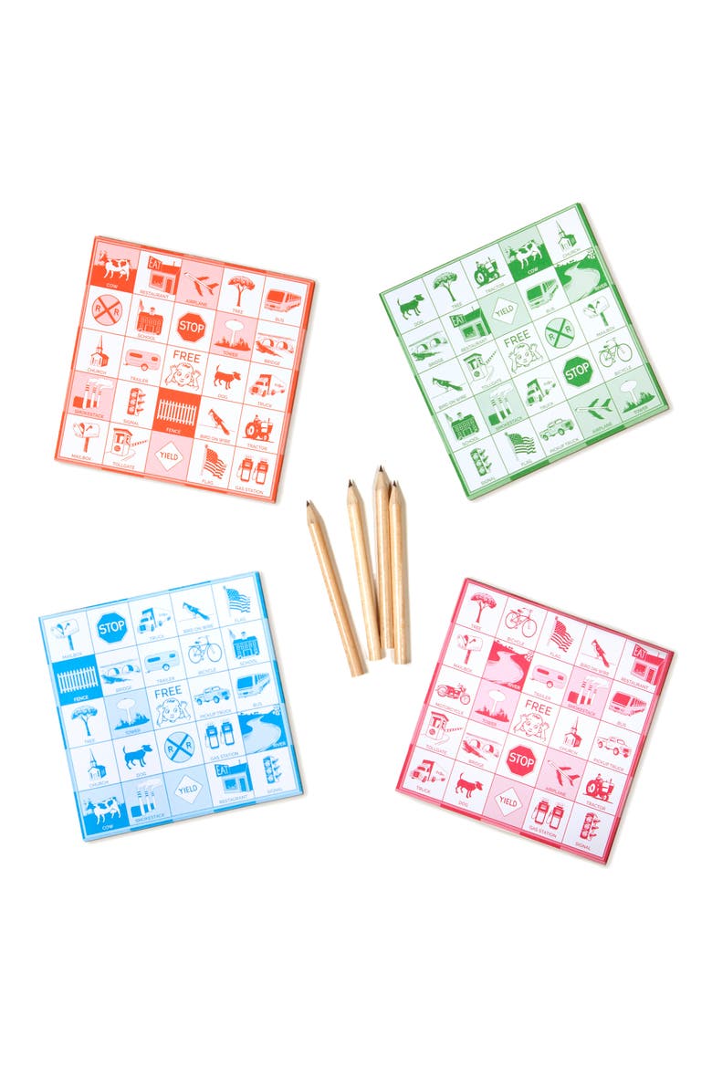 Kids' Travel Bingo Game Set, Alternate, color, MULTI