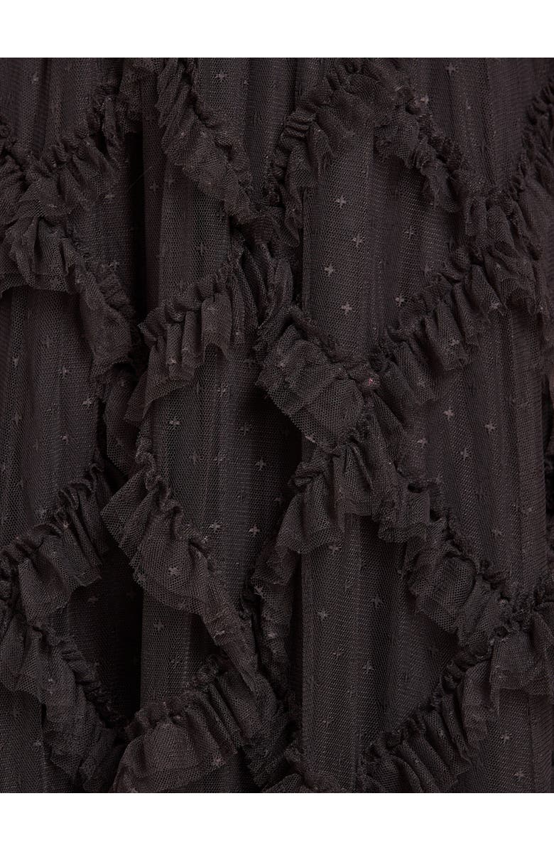 Needle & Thread Genevieve Ruffle Short Sleeve Maxi Gown, Alternate, color, Graphite