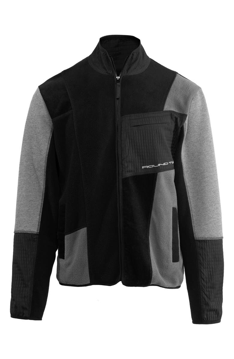 Round Two Tech Fleece Mixed Media Jacket, Alternate, color, 