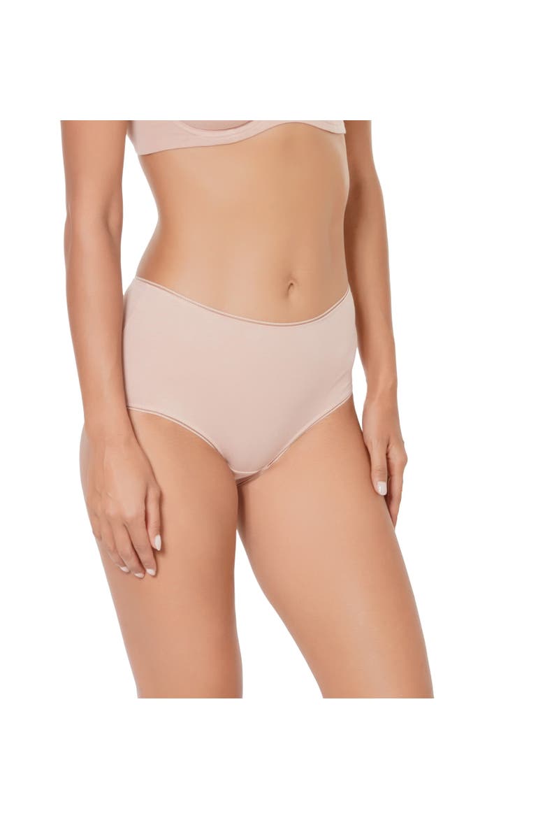 Coton Bio High Waisted Bikini, Main, color, Blush