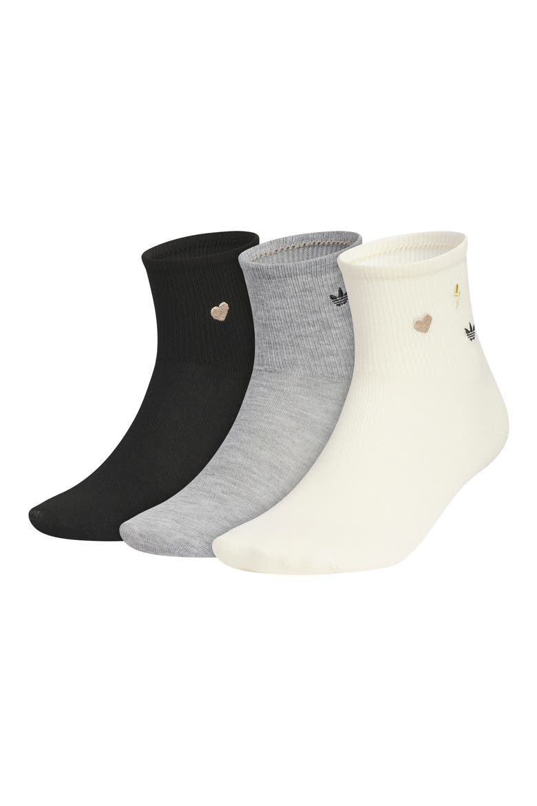 Superlite 3-Pack Assorted High Quarter Socks, Main, color, BLACK/ GREY/ VANILLA YELLOW