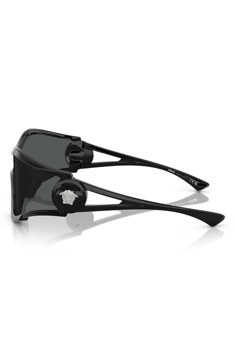 Versace 180mm Irregular Sunglasses, Alternate, color, Black Grey