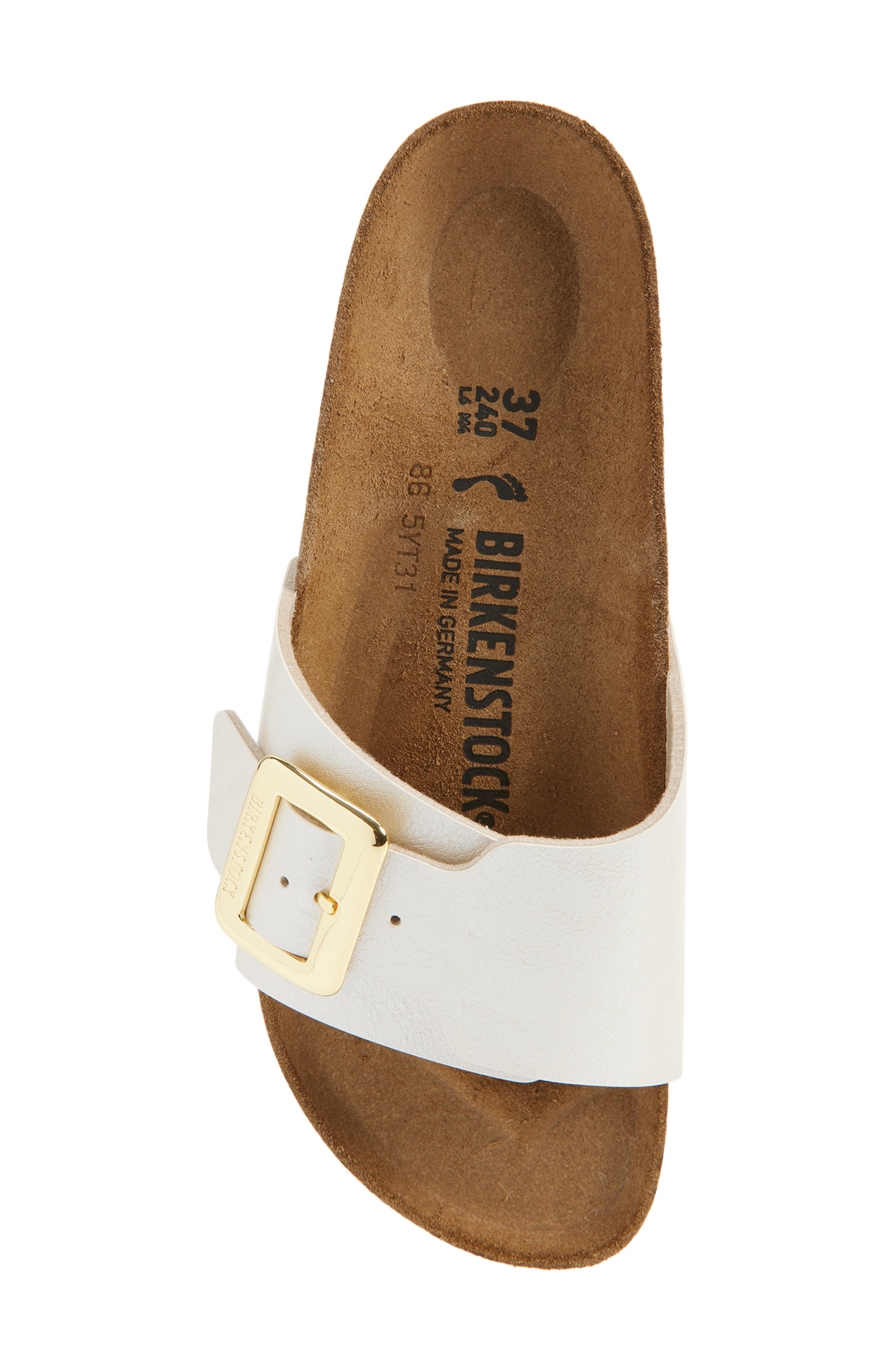 Catalina Luxe Slide Sandal, Alternate, color, PEARL WHITE