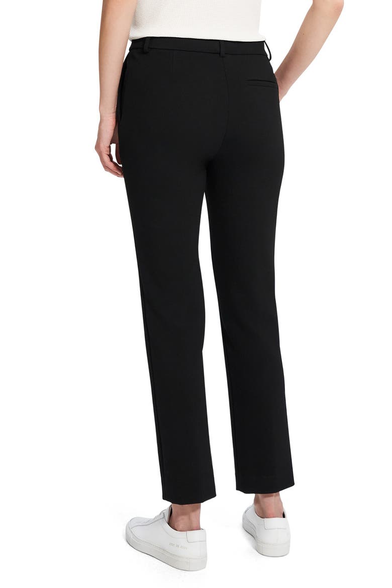 Treeca Double Knit Ankle Pants, Alternate, color, BLK