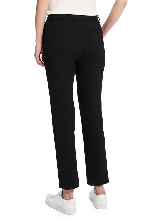 Theory Treeca Double Knit Ankle Pants In Black