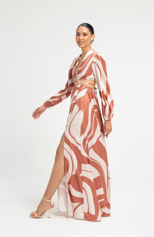 Diarrablu Amal Dress In Luze Rust