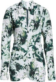 Proenza Schouler Adela Print Long Sleeve Top