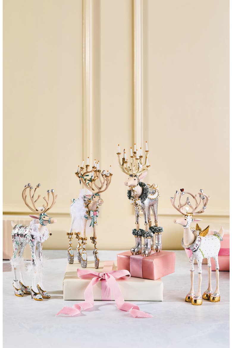 Patience Brewster Moonbeam Reindeer Ornaments, Alternate, color, MULTI