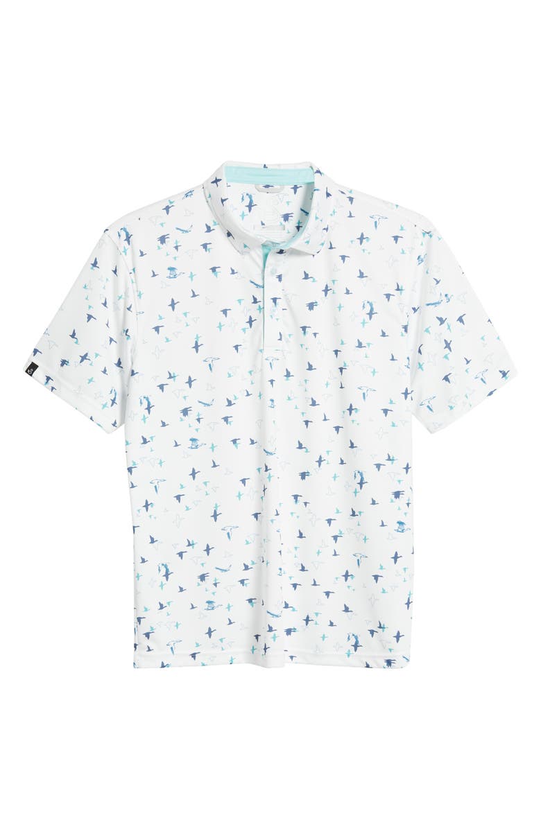 Swannies Corbin Bird Print Golf Polo, Alternate, color, 