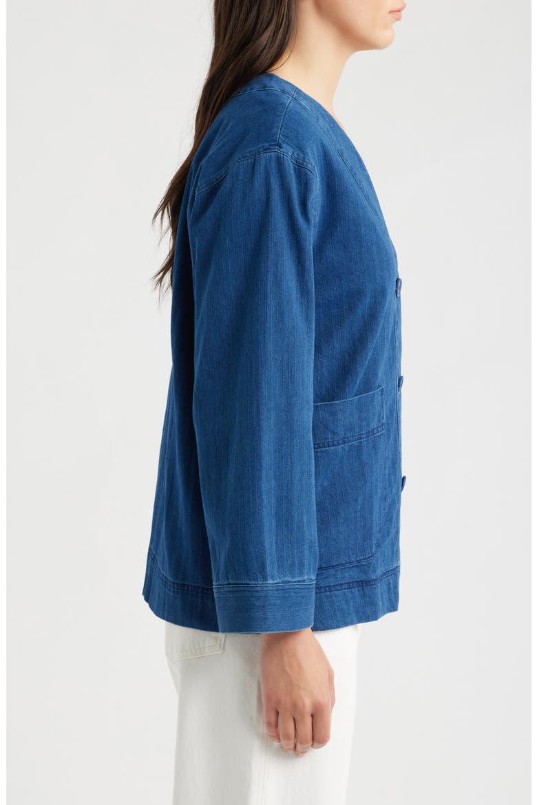 Penwerris Denim Chore Jacket, Alternate, color, MID INDIGO