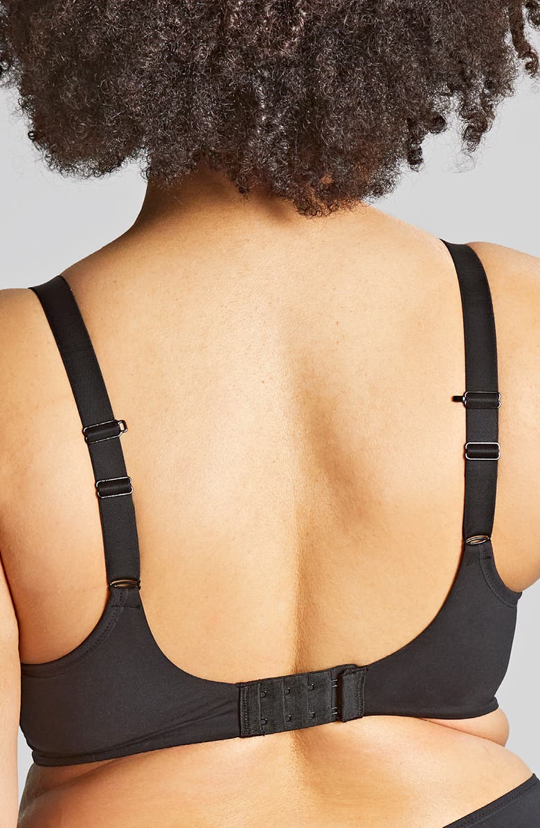 Panache Elegance Underwire Smooth Spacer T-Shirt Bra, Alternate, color, Noir