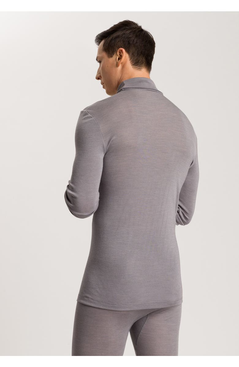 Hanro Woolen Silk Thermal Turtleneck, Alternate, color, Nordic Grey