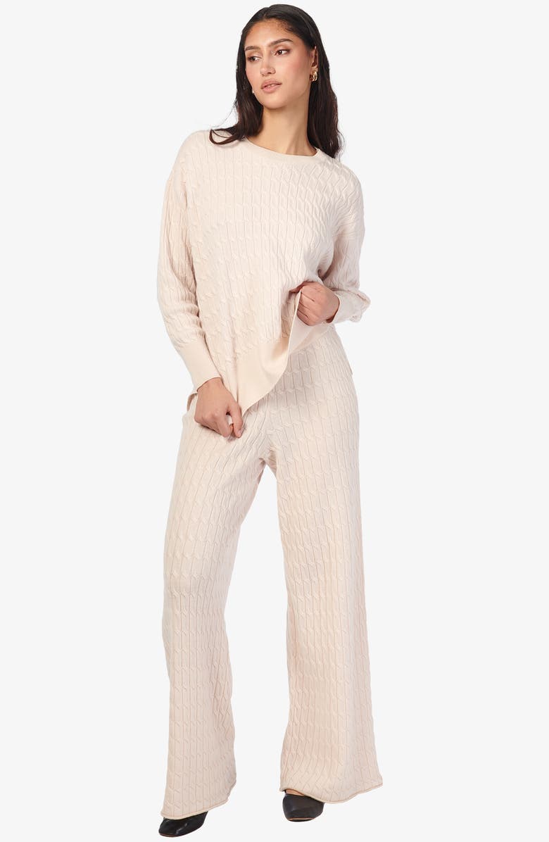CAMI NYC Onur Wide Leg Merino Wool Sweater Pants, Alternate, color, 