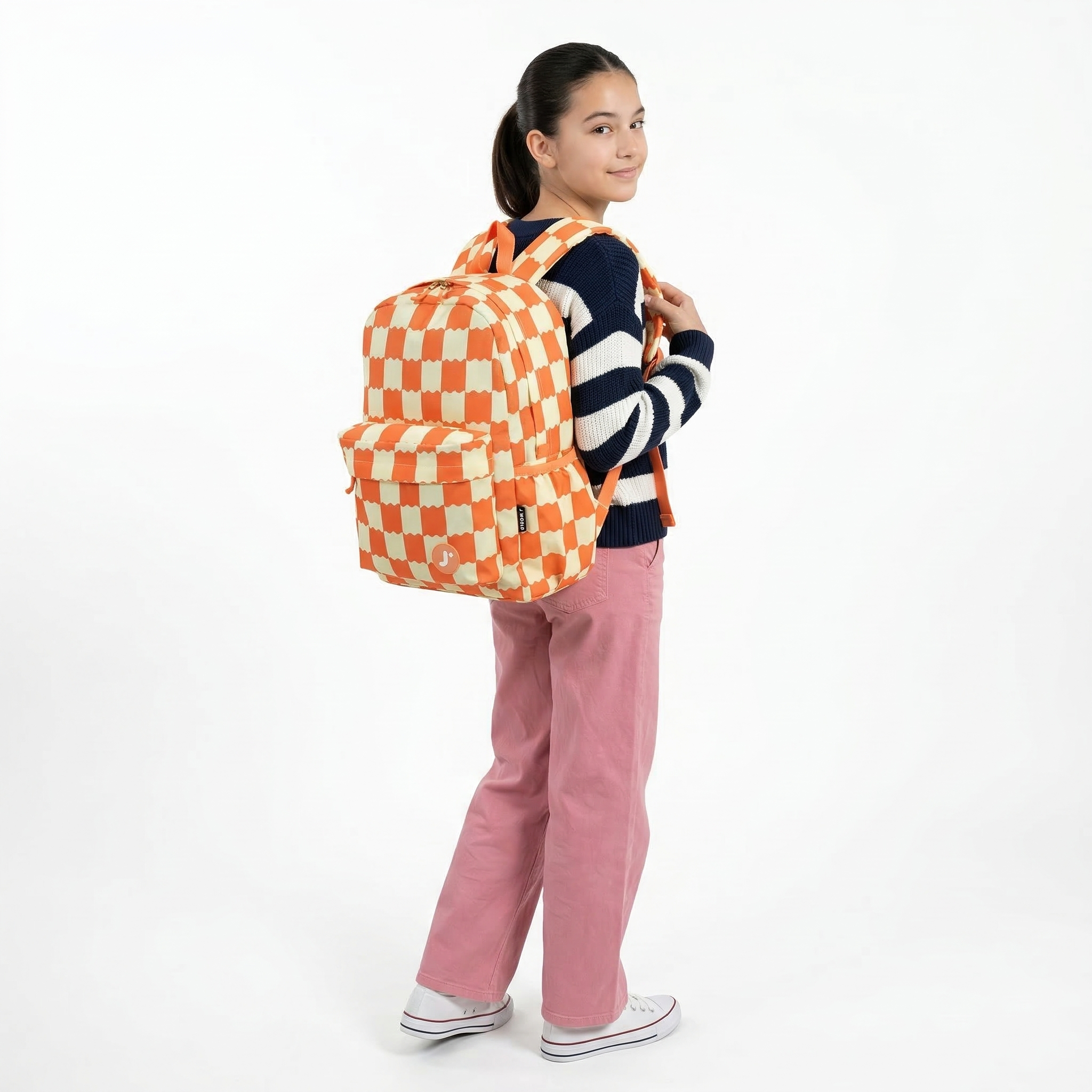 Unisex Oz 17" Daily Backpack For School And Travel, Alternate, color, Denim Heart