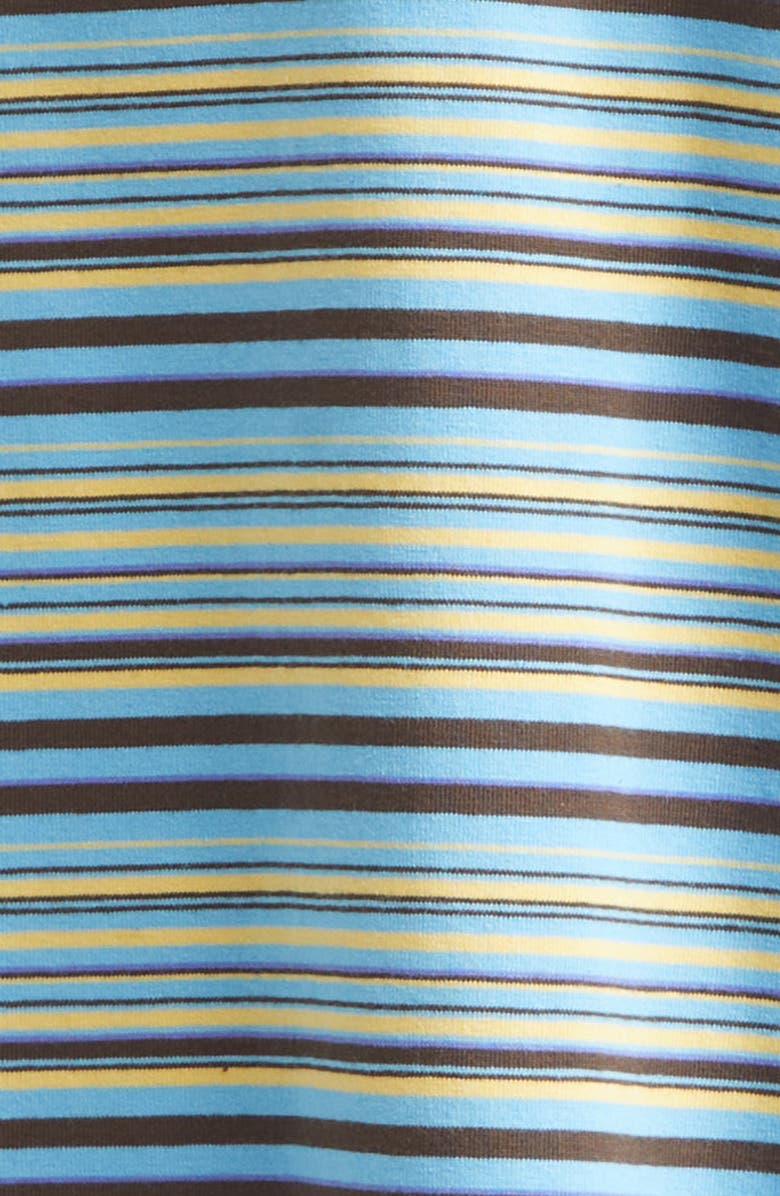 Paolina Russo Sport Jersey T-Shirt, Alternate, color, Blue And Brown Stripes