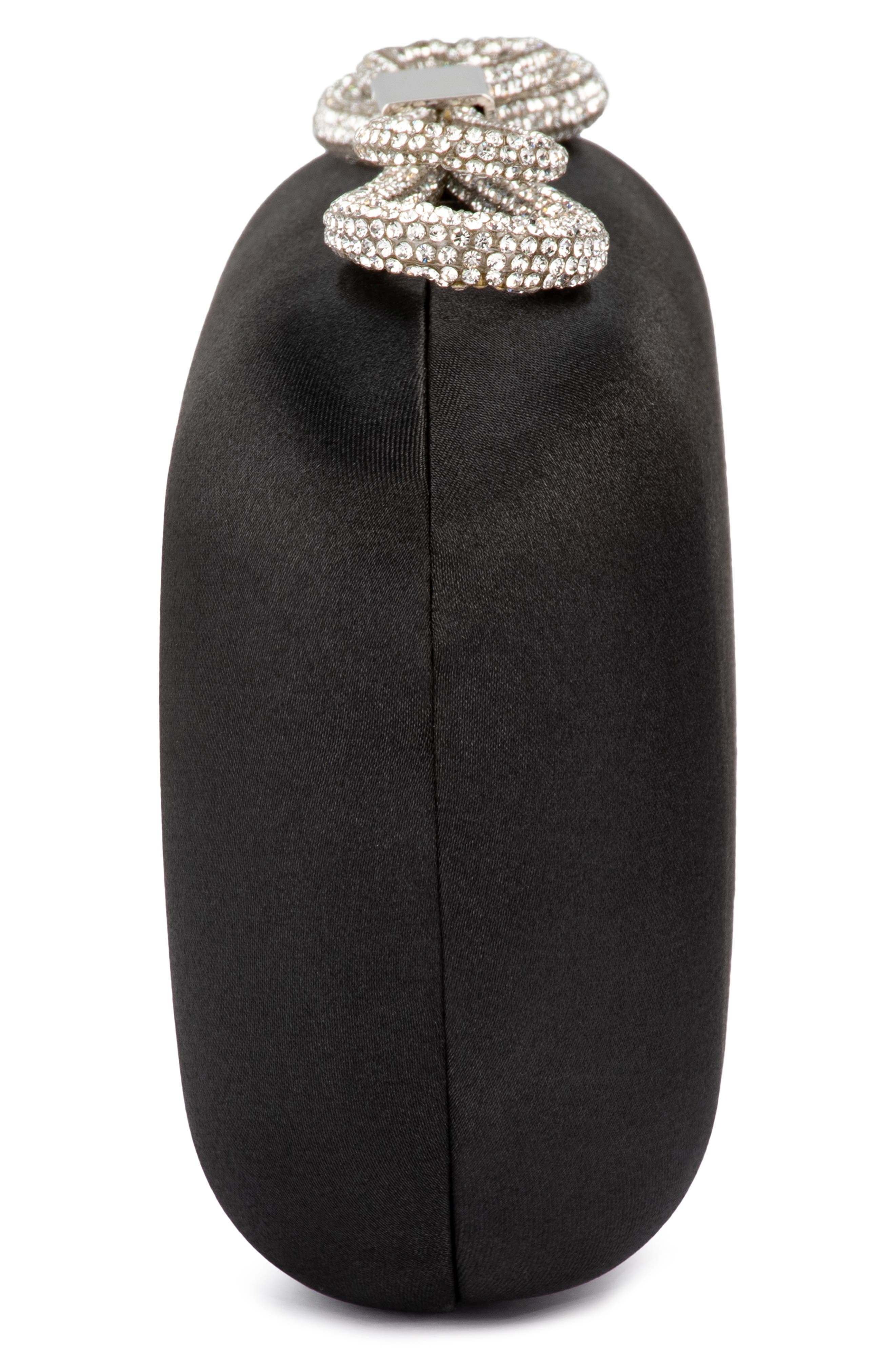 Olga Berg Ada Crystal Bow Clutch, Alternate, color, 