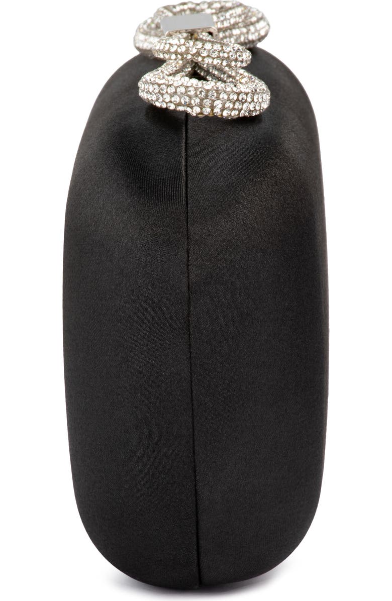Olga Berg Ada Crystal Bow Clutch, Alternate, color,