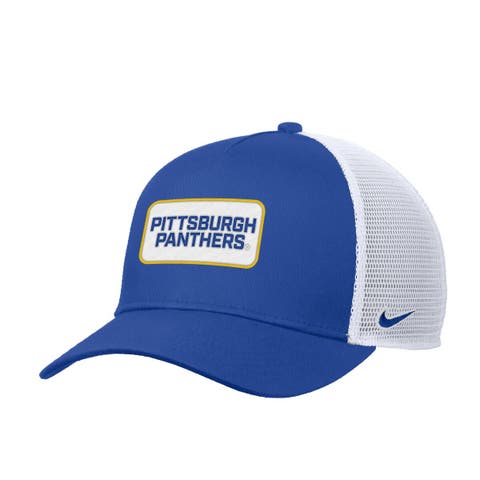 Men's Nike Royal Pitt Panthers 2025 On-Field Rise Trucker Performance Adjustable Hat