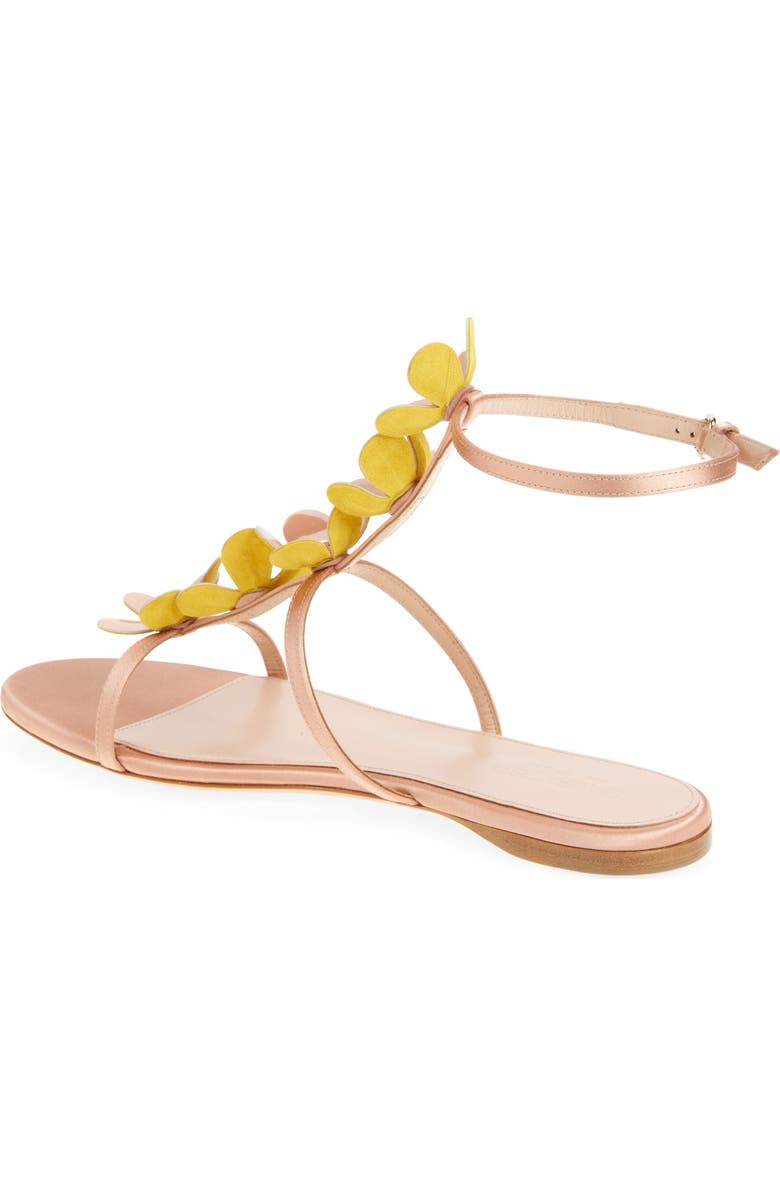 Giambattista Valli Flower Ankle Strap Sandal, Alternate, color, Beige
