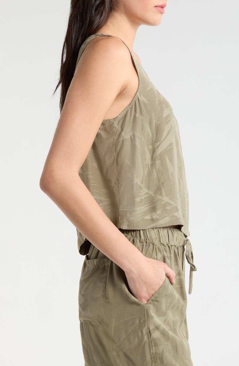 Splendid Maven Jacquard Crop Tank, Alternate, color, Soft Green