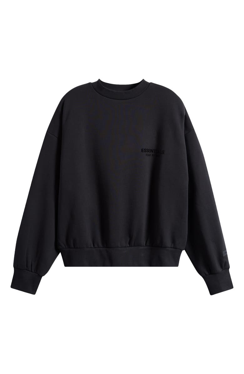 Fear of God Essentials Classic Crewneck Sweatshirt, Alternate, color, Vintage Black