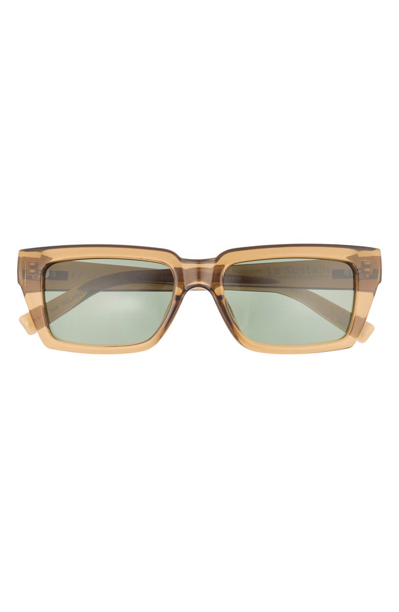 Le Specs Nocturnal Habit 54mm Polarized D-Frame Sunglasses, Main, color, Umber