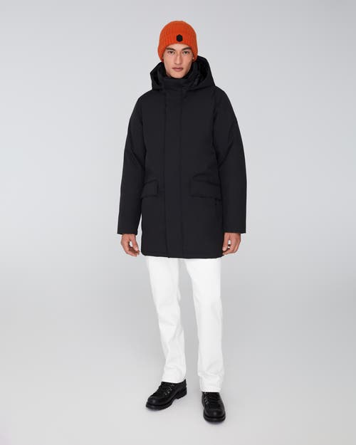 Quartz Co. Champlain | Hooded Down Winter Jacket In Black