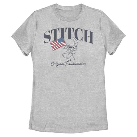 Women's Lilo & Stitch Original American Troublemaker  Graphic T-Shirt