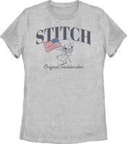 Lilo & Stitch Women's Lilo & Stitch Original American Troublemaker  Graphic T-Shirt