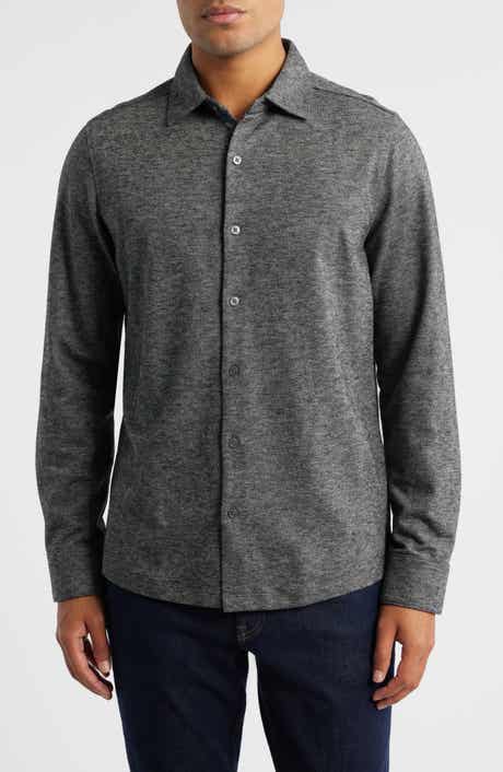Robert Barakett Alonzo Knit Button-Up Shirt