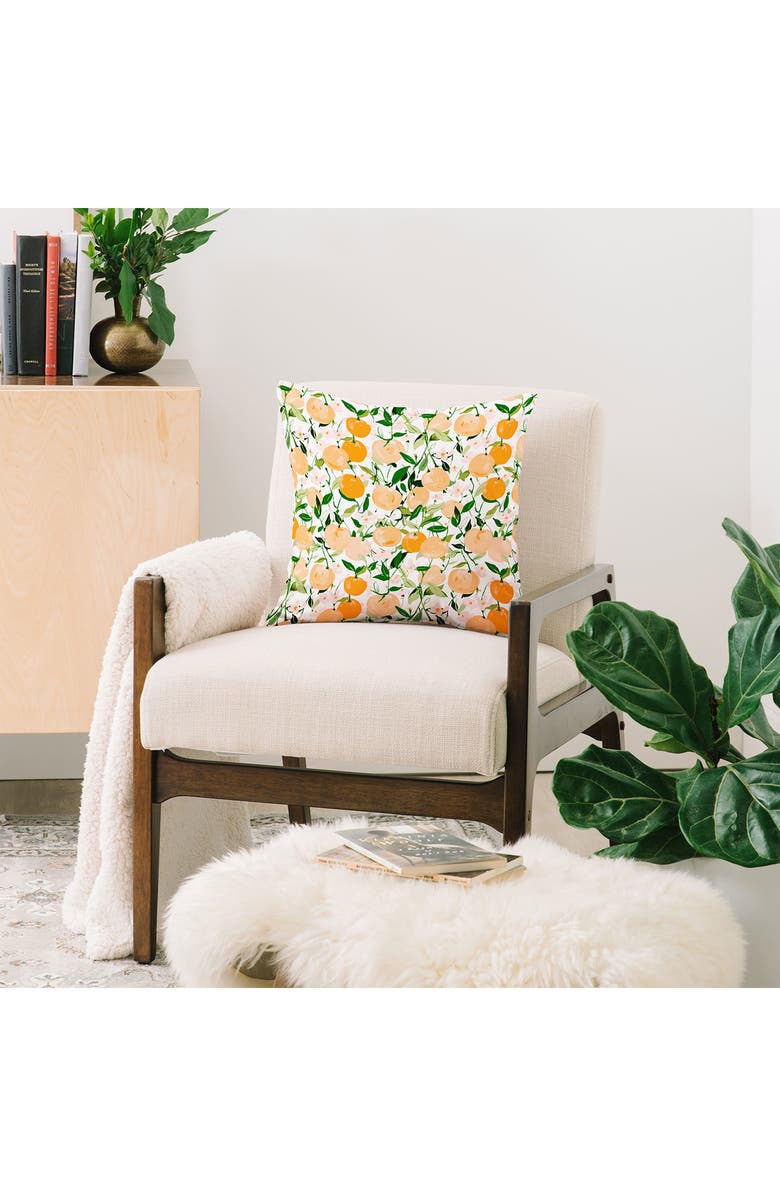 Deny Designs Alison Janssen Spring Clementine Throw Pillow, Alternate, color, Multi