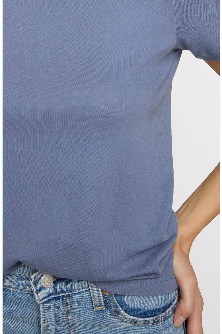 The Organic Cotton Crew Tee, Alternate, color, Steel Blue