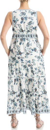 Floral Sleeveless Maxi Dress