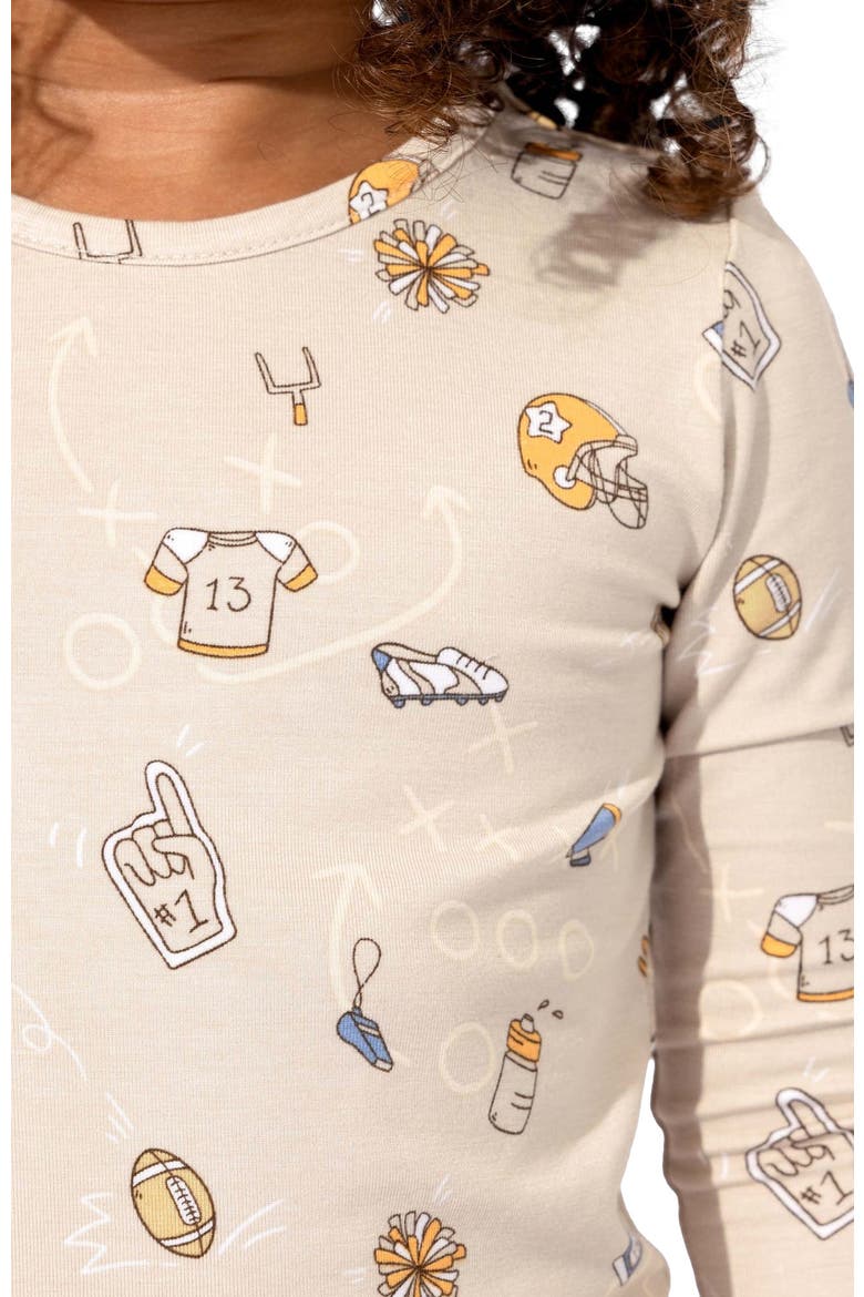Kids' Football Set of 2 Piece Pajamas, Alternate, color, Football