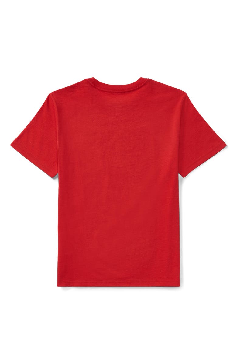 Polo Ralph Lauren Kids' Flag Appliqué T-Shirt, Alternate, color, Red