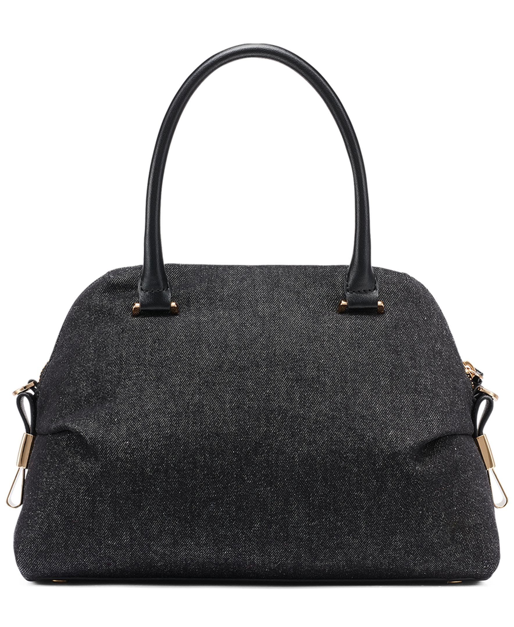 KARL LAGERFELD PARIS Charlaine Satchel, Alternate, color, Black Denim
