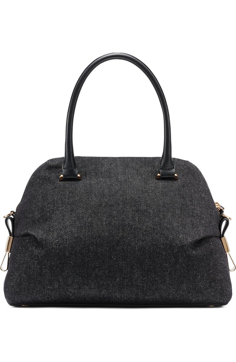 KARL LAGERFELD PARIS Charlaine Satchel, Alternate, color, Black Denim